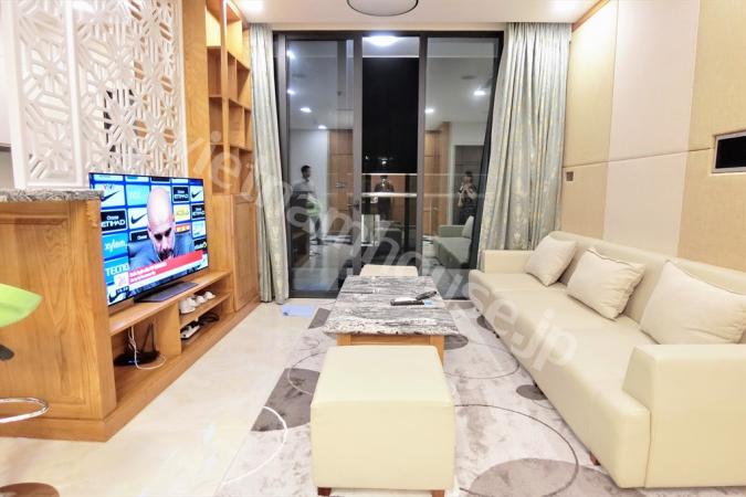 Looking at Vinhomes Golden River at night