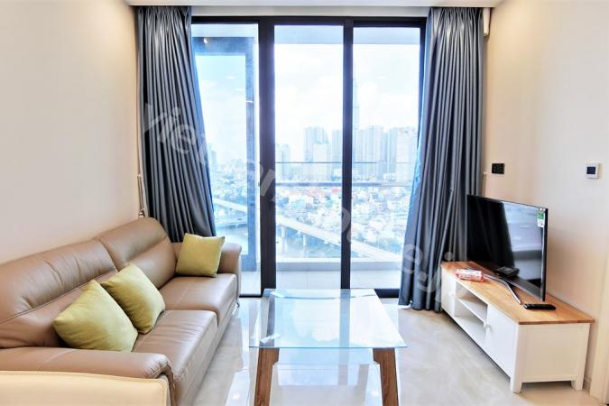 Bitexco Towerが見える２ベッドルーム