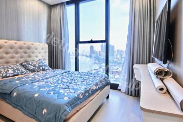 Luxurious red sofa catching your eyes