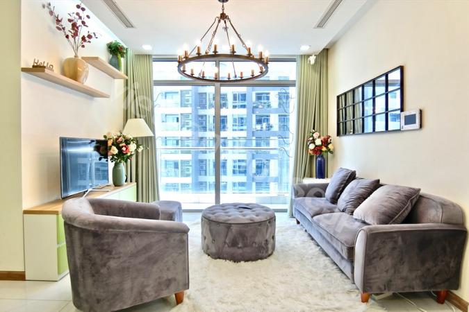Phòng khách lịch sự mở Vinhomes Central Park