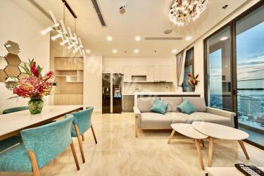 Sun-filled open plan lounge Vinhomes Golden River