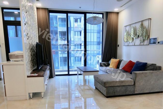 Two-bedroom family flat with a study room