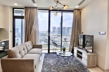 Modern apartment with Landmark 81 view and high-security features