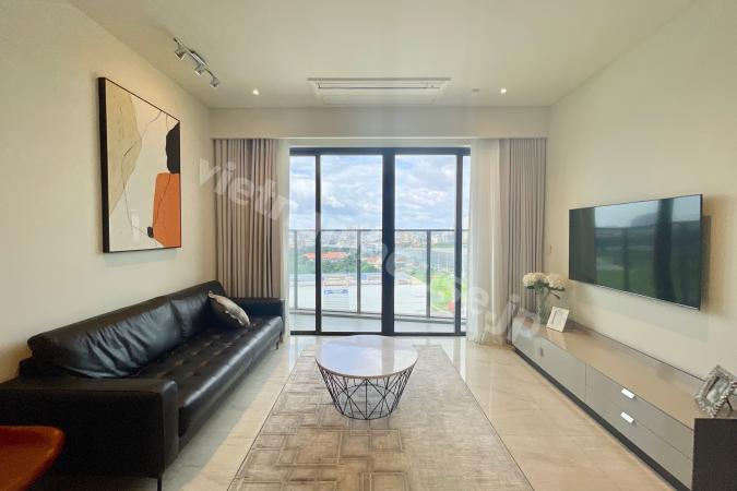 サイゴン川を望む、洗練されたミニマルな住まい