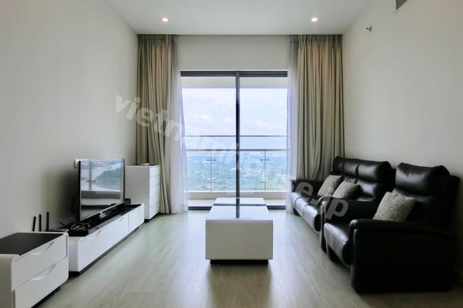 The 2-bedroom Gateway Thao Dien has a beautiful interior.