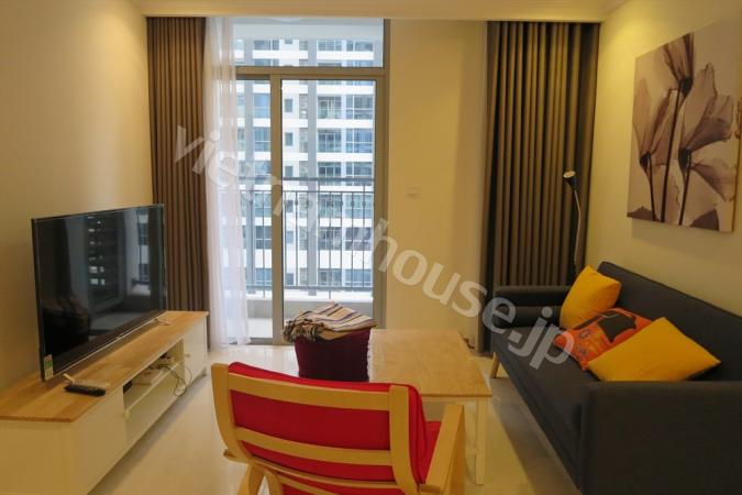 Căn hộ Vinhomes Central Park với nội thất xinh xắn nhiều màu sắc