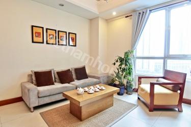 Manor condominium and its private balcony