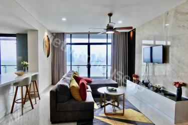 Three generous sized bedroom apartment  with premium furniture