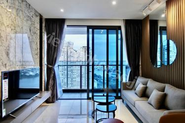 高層階新築Sunwah Pearlのリバービュー 