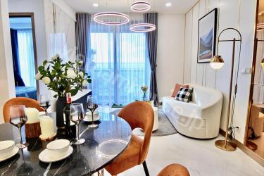 豪華な内装「Sunwah Pearl」の１ベッドルーム