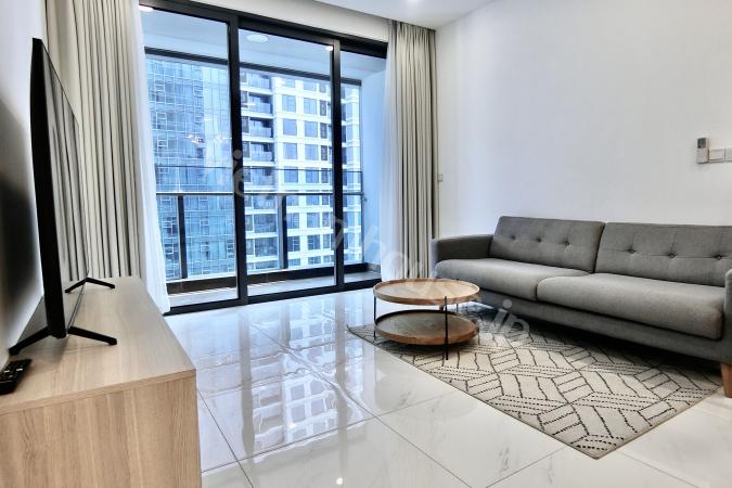 Two-bedroom apartment with spacious kitchen and luxurious kitchen island