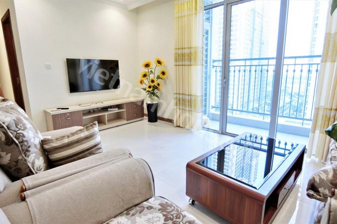 Một căn hộ VInhomes Central Park rực rỡ sắc màu với 3 phòng ngủ