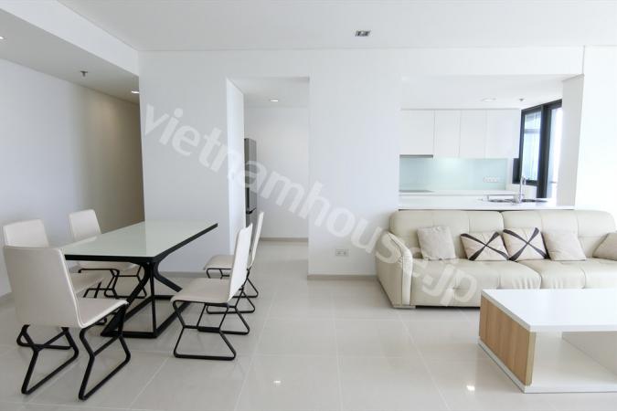 The apartment is super large and delicate to every detail