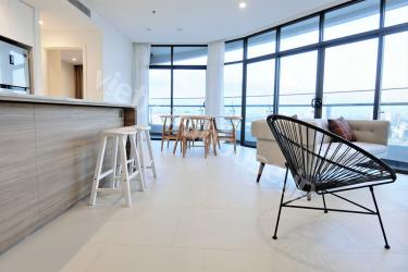 Amazing view with numerous skyscrapers surrouding