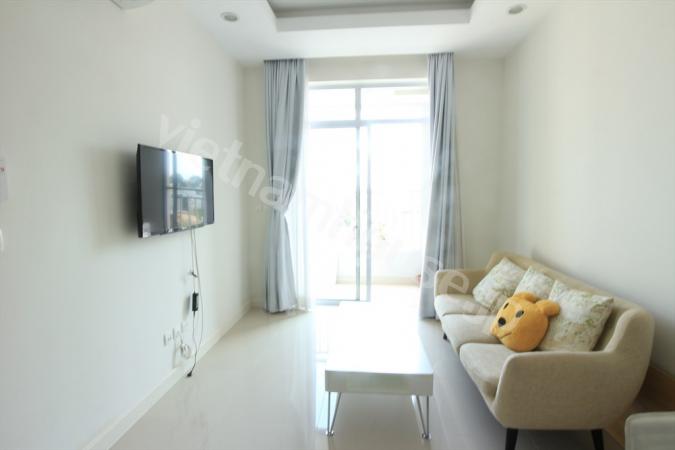 Cute interiors at The Prince apartment, Phu Nhuan District.