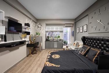 Small garden inside big studio