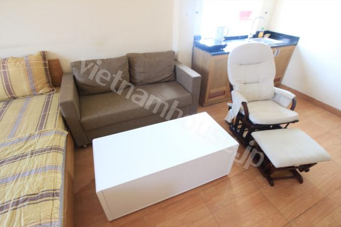 Warm tone studio service apartment near Ben Thanh Market