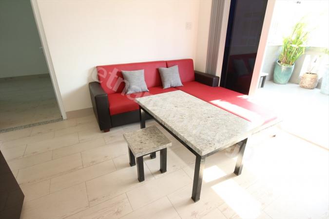 Bright service apartment with large balcony in District 1