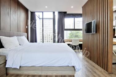 Two large balconies - a key feature of serviced apartment