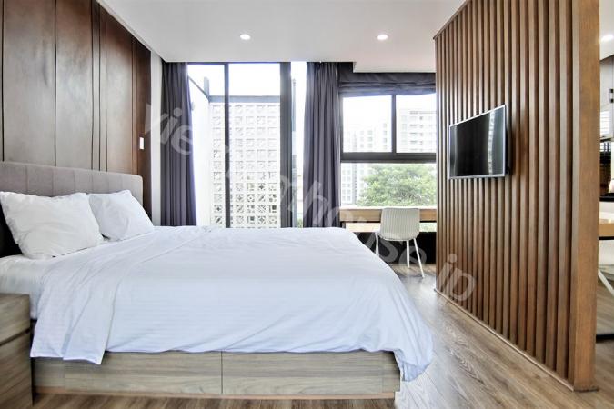 Two large balconies - a key feature of serviced apartment