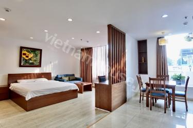 Harmony between large studio and wide balcony