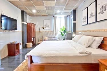 Unique studio equipped with special furniture