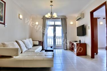 Gym and pool inside serviced apartment