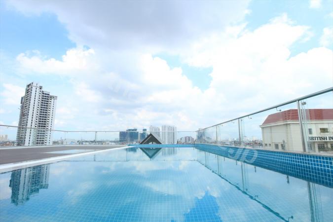 Service apartment in Thao Dien with lots of natural light