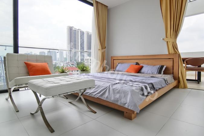 Two unique balconies with awesome views across Thao Dien