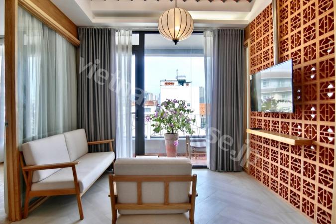 Two bedroom top floor serviced apartment 