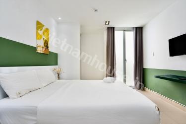 Spacious studio apartment with balcony