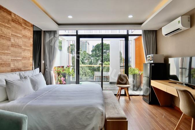 Inviting studio apartment presenting lifestyle of light and space