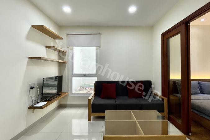 Open space in service apartment in Binh Thanh.