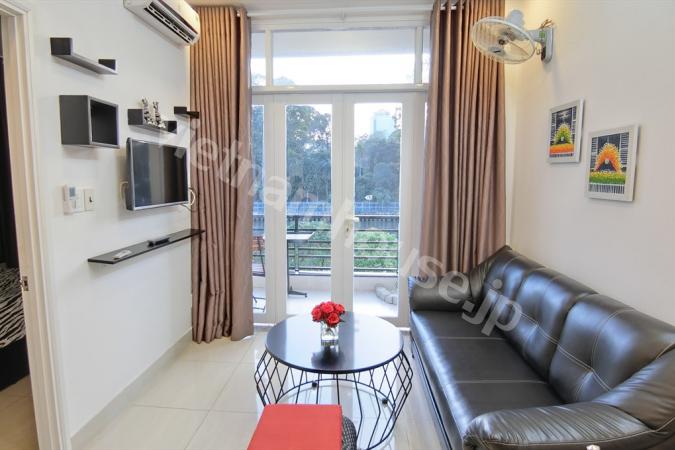 Nice decor at serviced apartment near Nhieu Loc canal, Binh Thanh District.