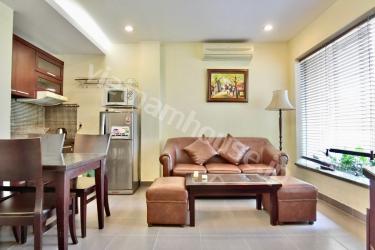 Classic interior decoration in one bedroom apartment