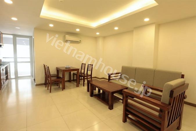 With affordable price, you can rent a 2 bedroom serviced apartment near the airport