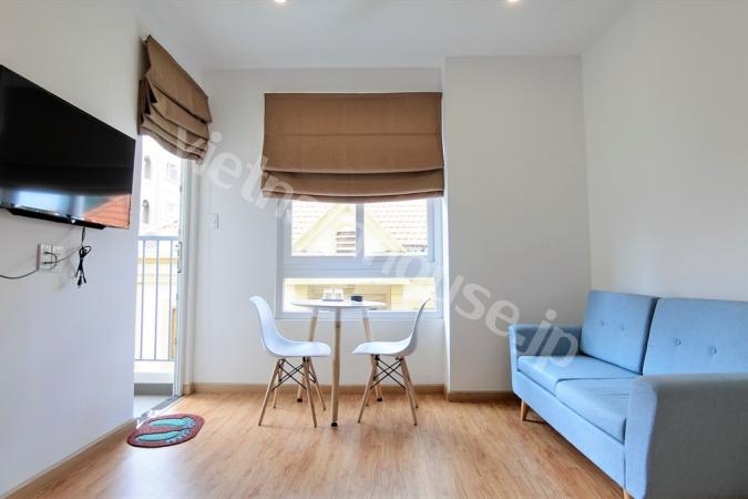 The apartment is simple but it has full of facilities suitable for single guests